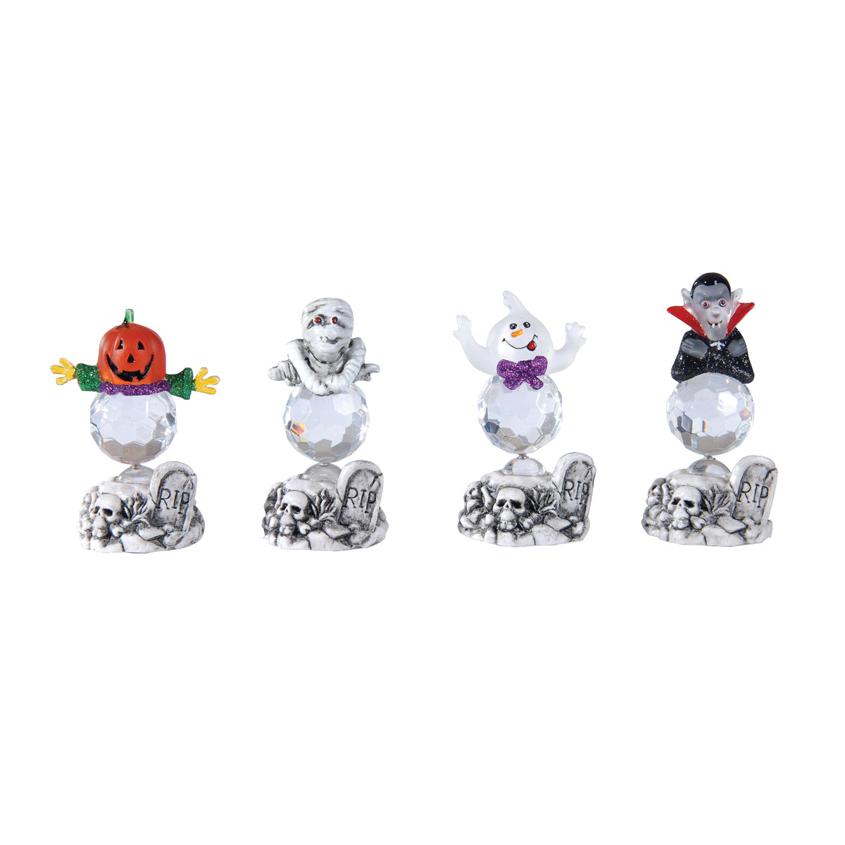 LED Halloween Mini Figurine, Asst. of 4