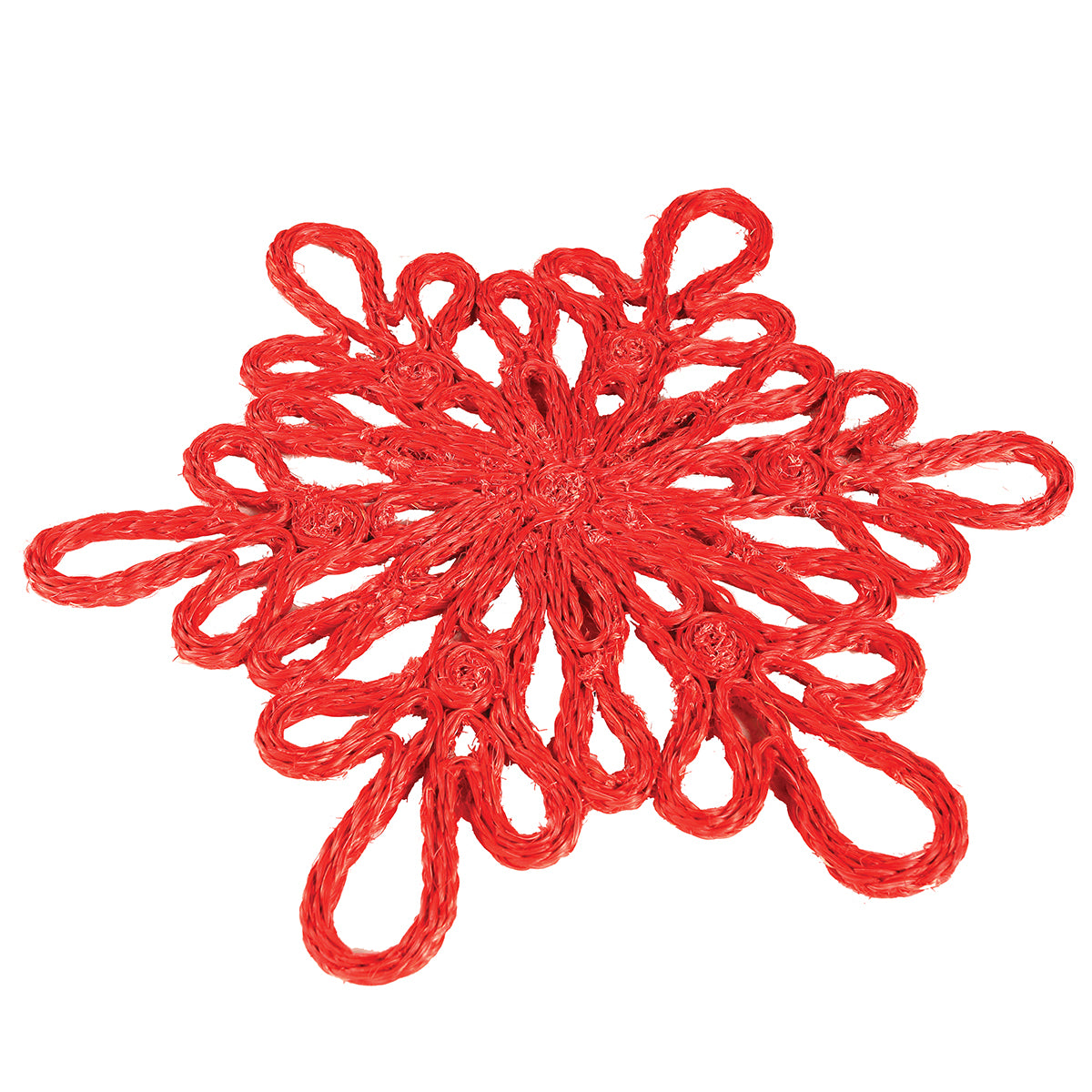 Red Snowflake Charger