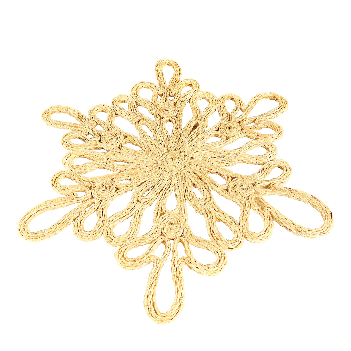 White Snowflake Charger