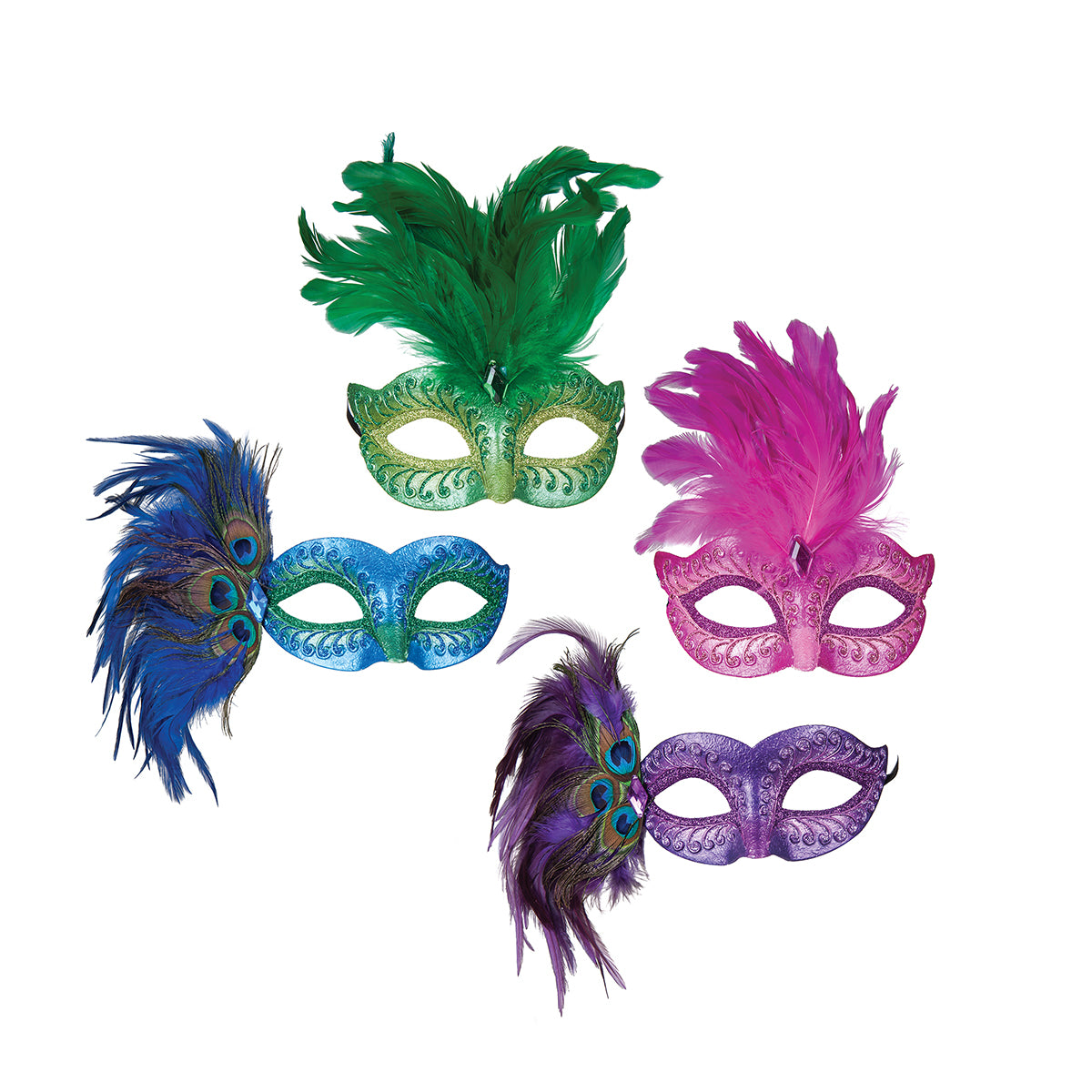 Pearlized Glamour Mask, Asst. of 4