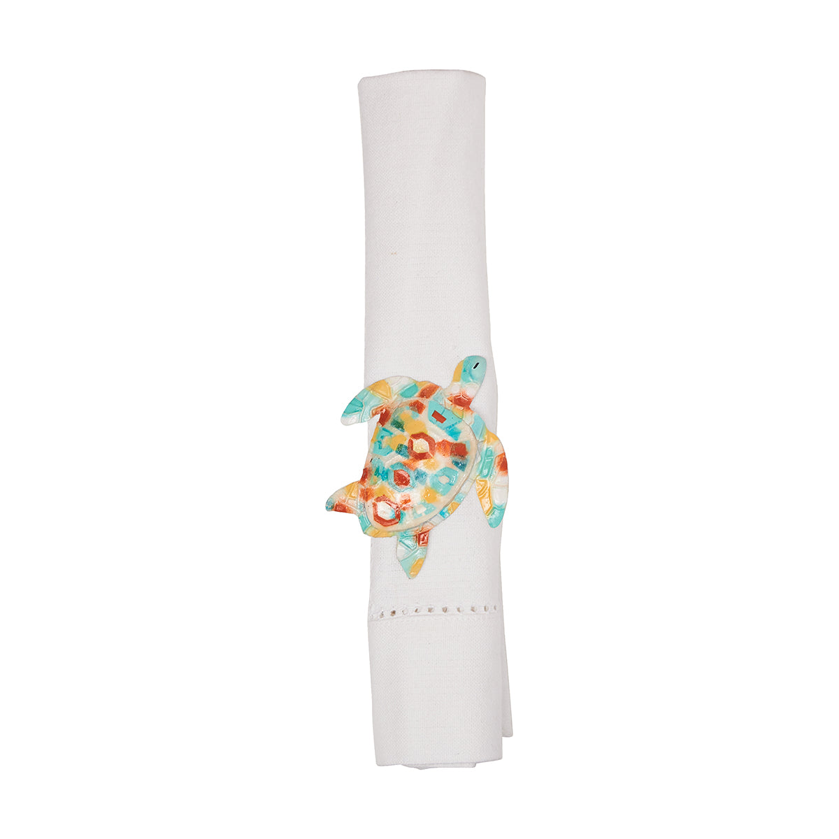 Calico Turtle Napkin Ring