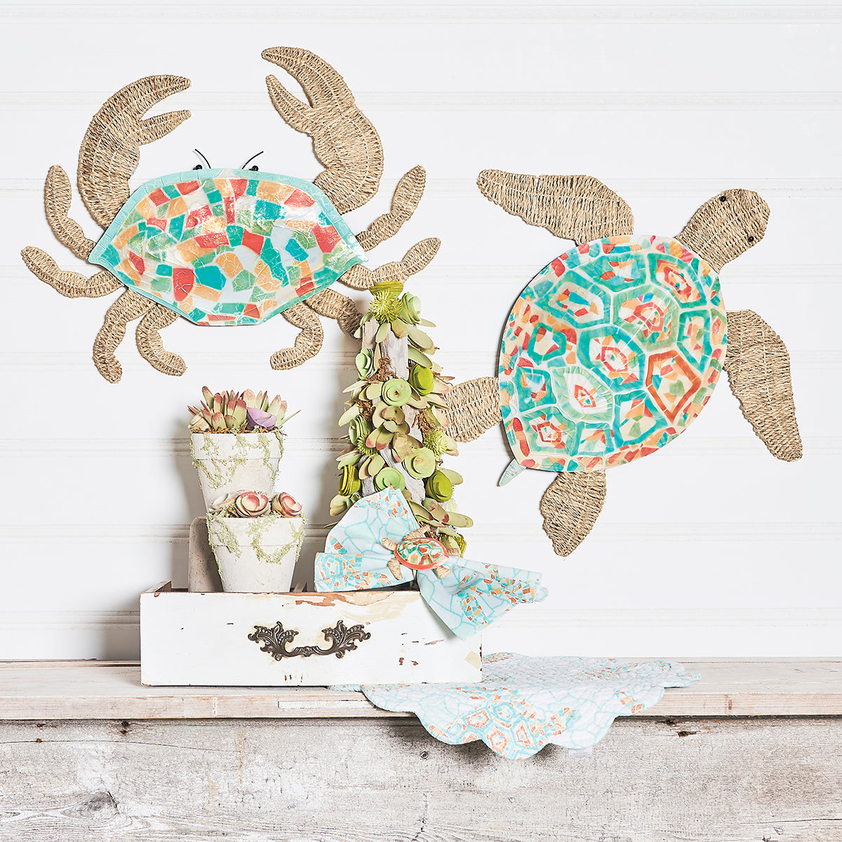 Calico Turtle Napkin Ring