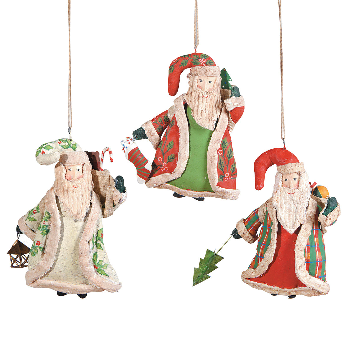 St. Nick Ornaments, Asst. of 3