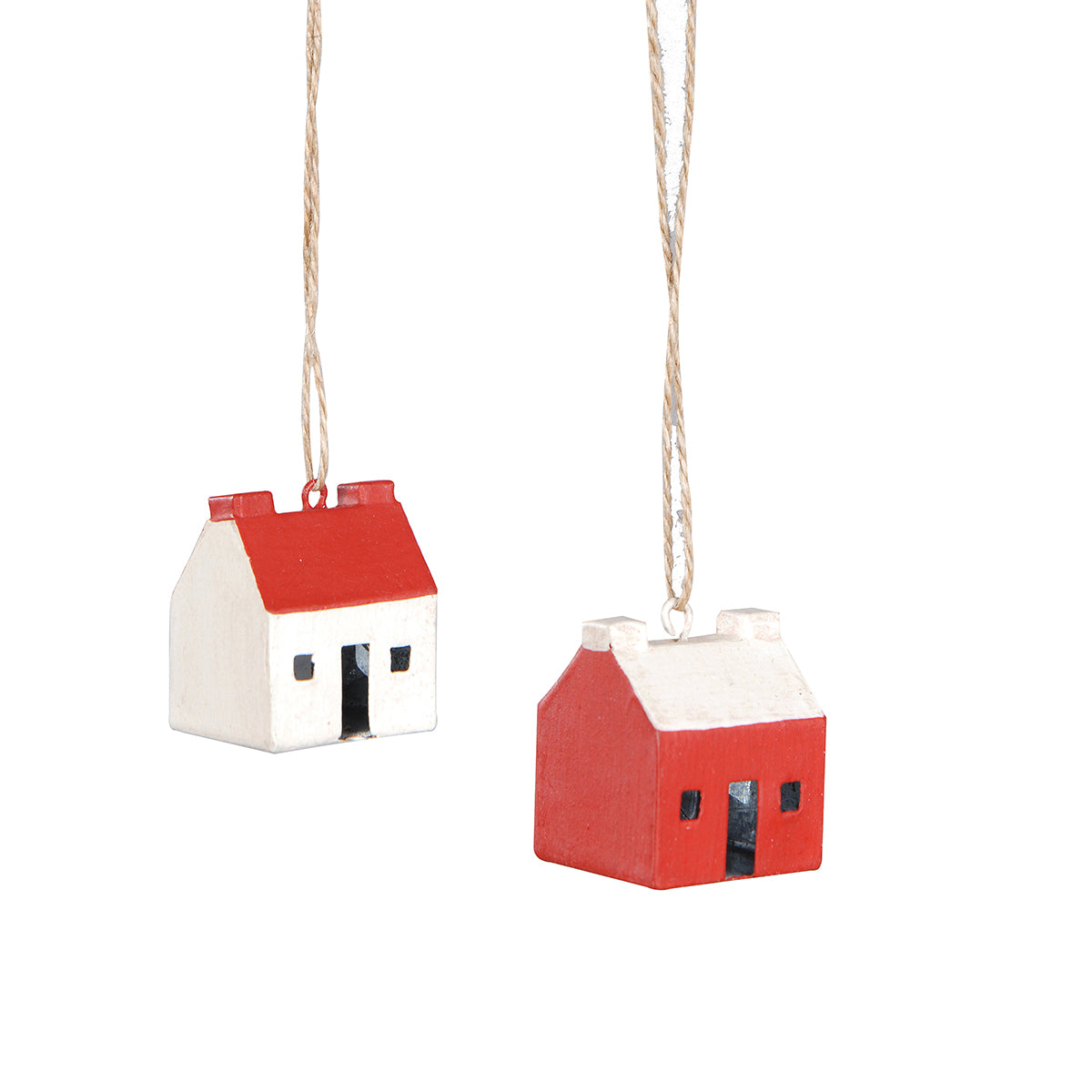 Mini House Ornaments, Asst. of 2