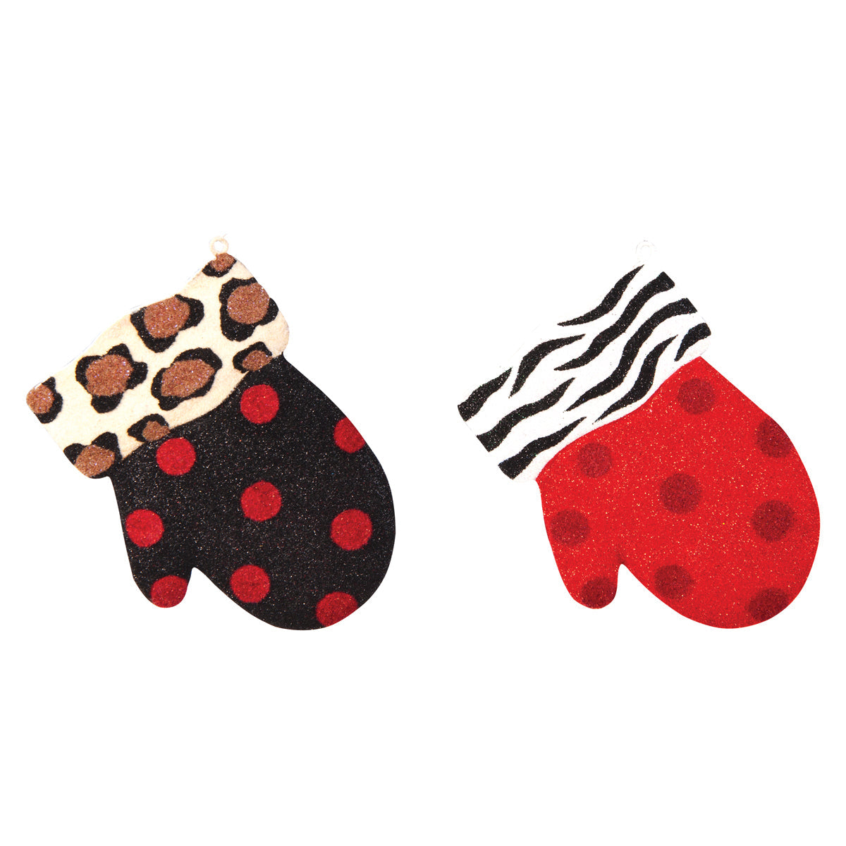 Fashion Mitten Ornaments, Asst. of 2
