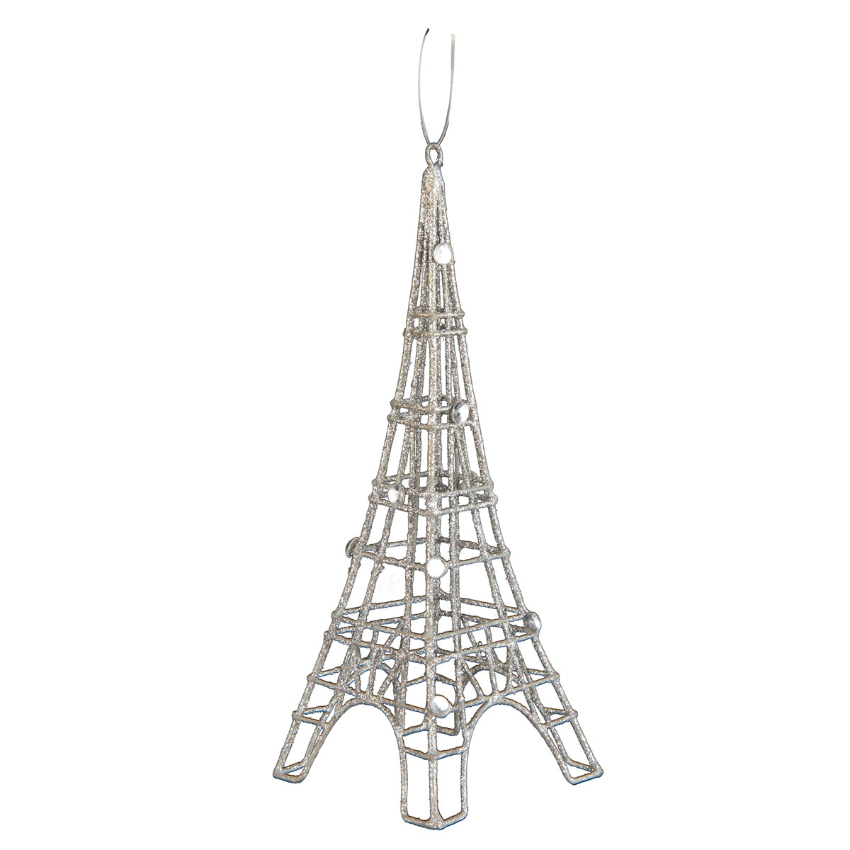 Eiffel Tower Glitter Ornament