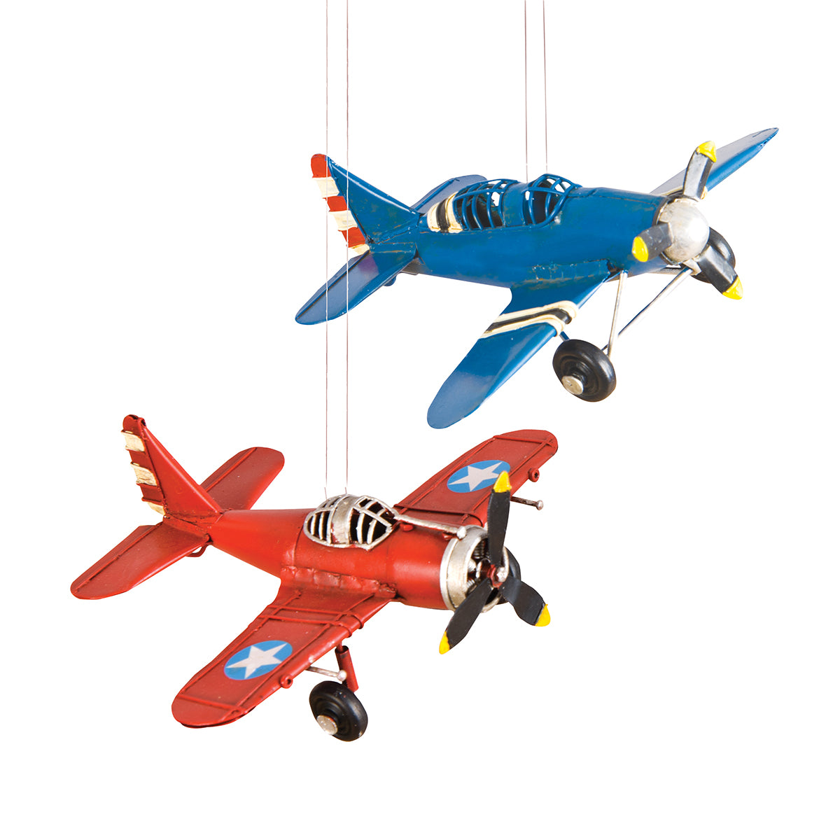 Single Prop Plane Ornaments, Asst. of 2