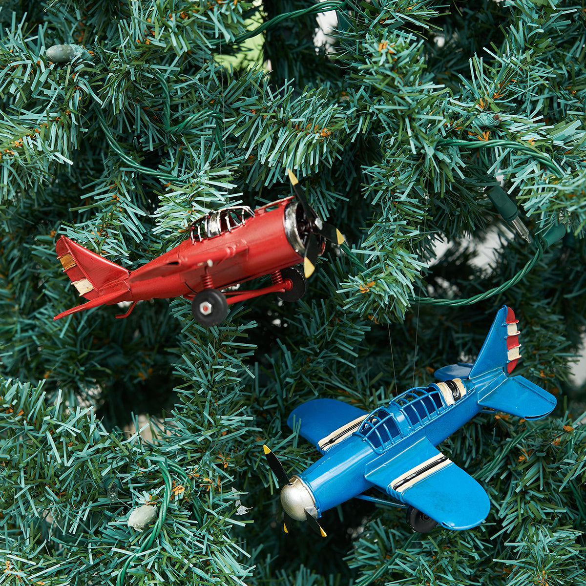 Single Prop Plane Ornaments, Asst. of 2