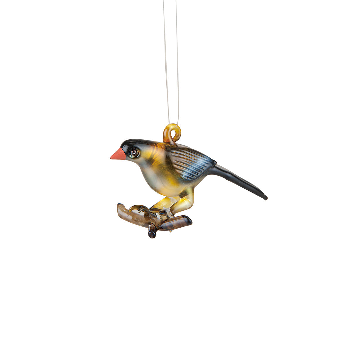 Goldfinch Glass Ornament