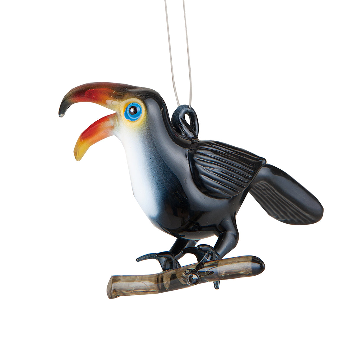 Toucan Glass Ornament