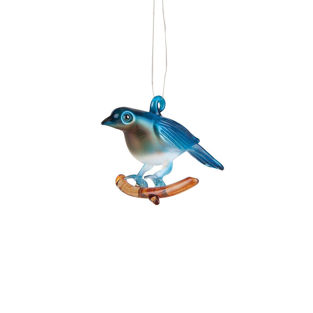 Bluebird Glass Ornament