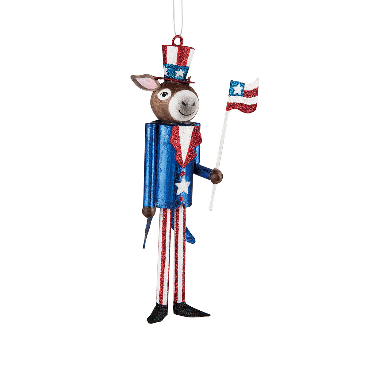 Patriotic Donkey Ornament