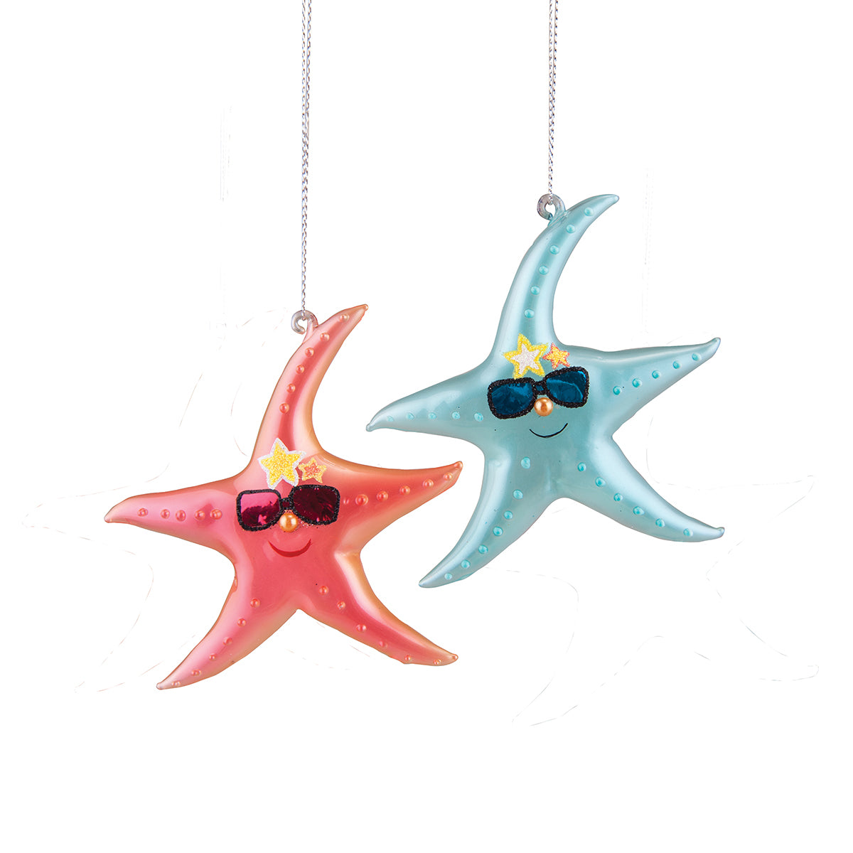 Summertime Sea Star Ornaments, Asst. of 2