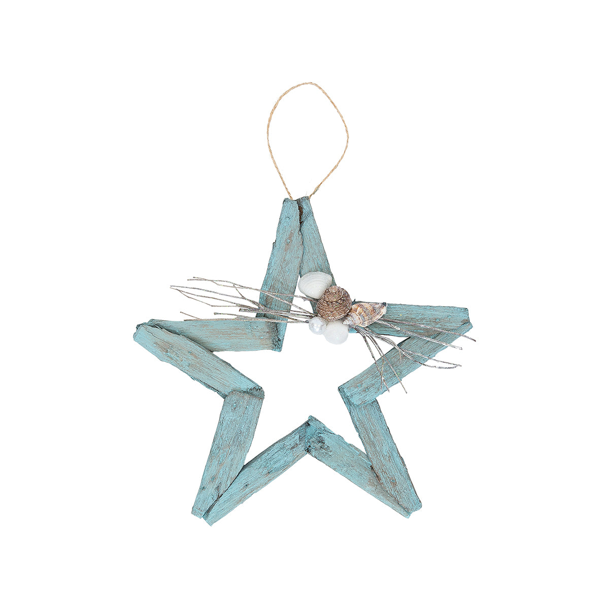 Seafoam Driftwood Star Ornament