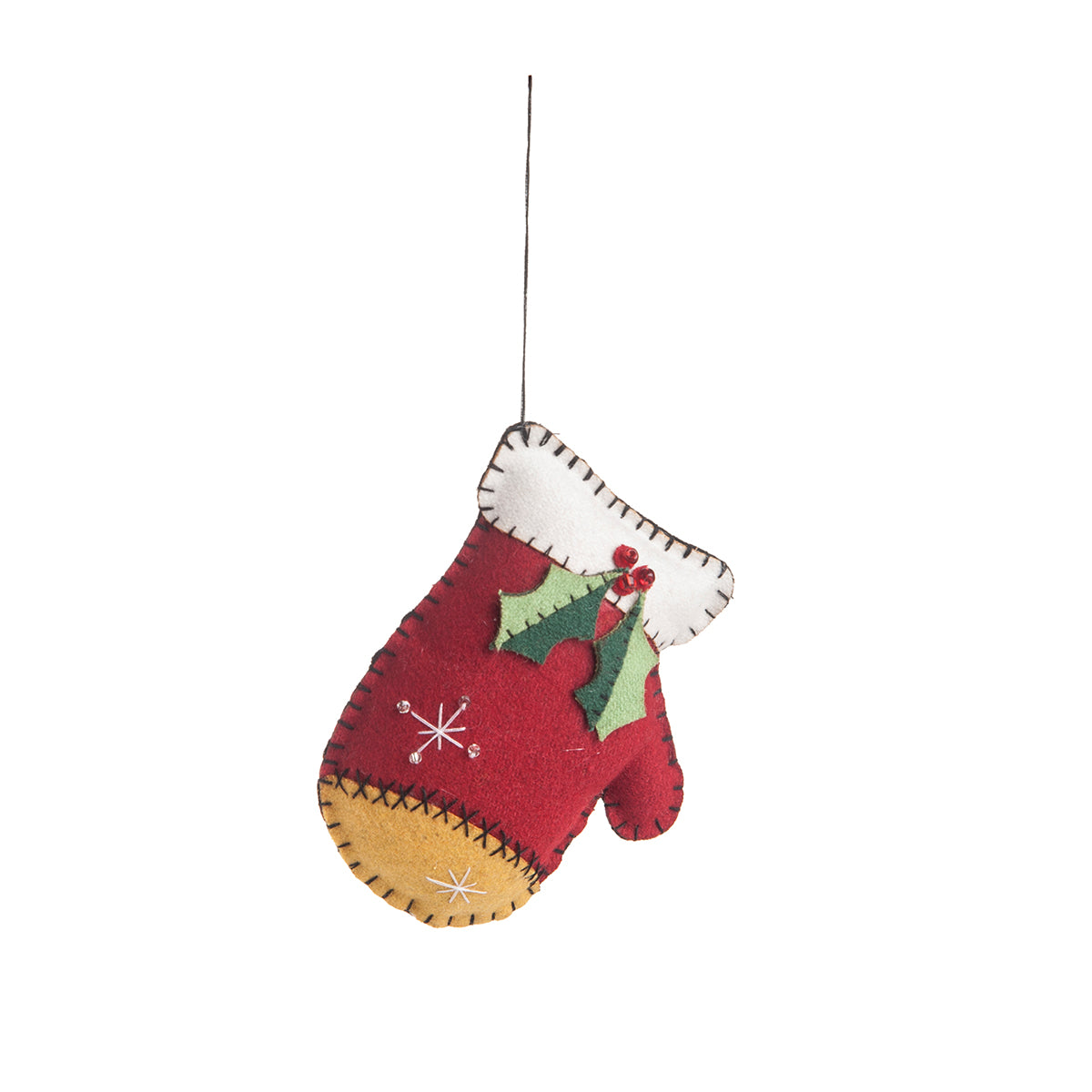 Crazy Quilt Mitten Ornament