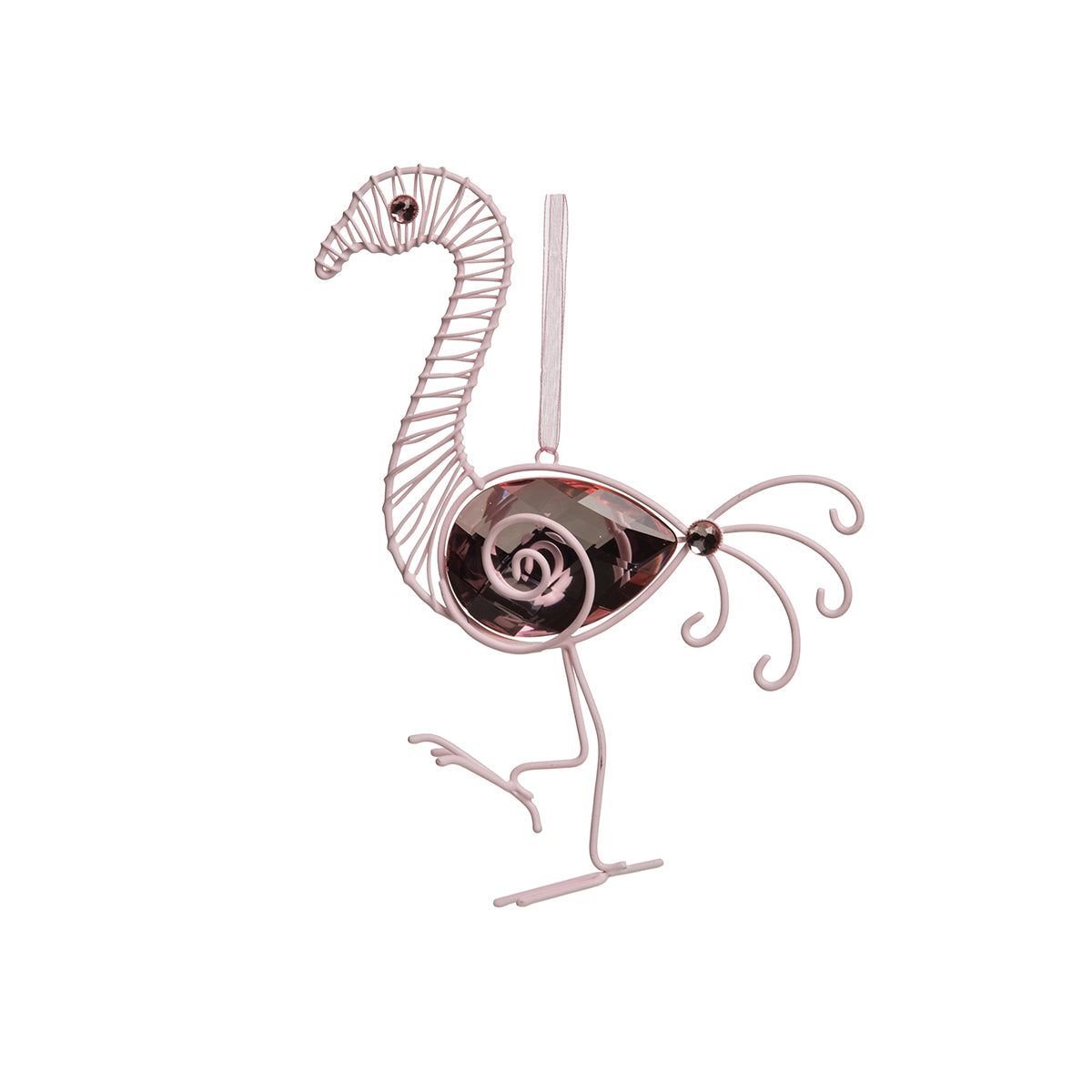 Jeweled Flamingo Ornament