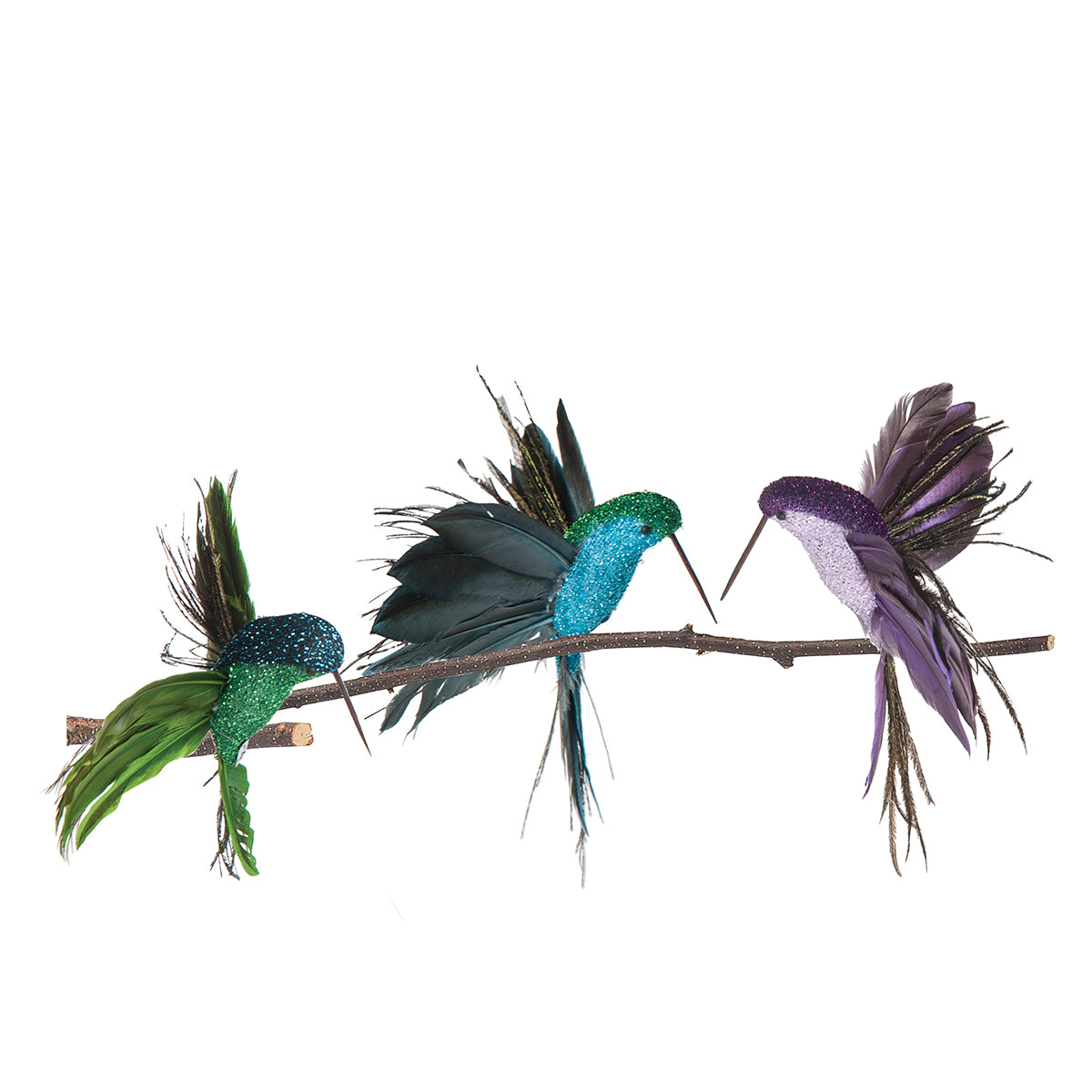 Hummingbird in Flight Ornaments, Asst. of 3