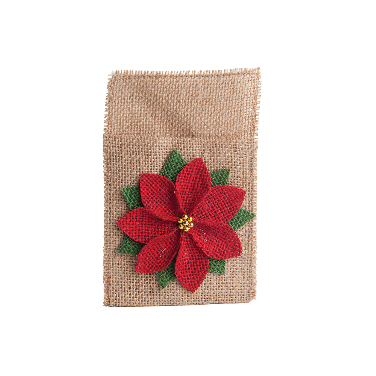 Poinsettia Flatware Holder Ornament