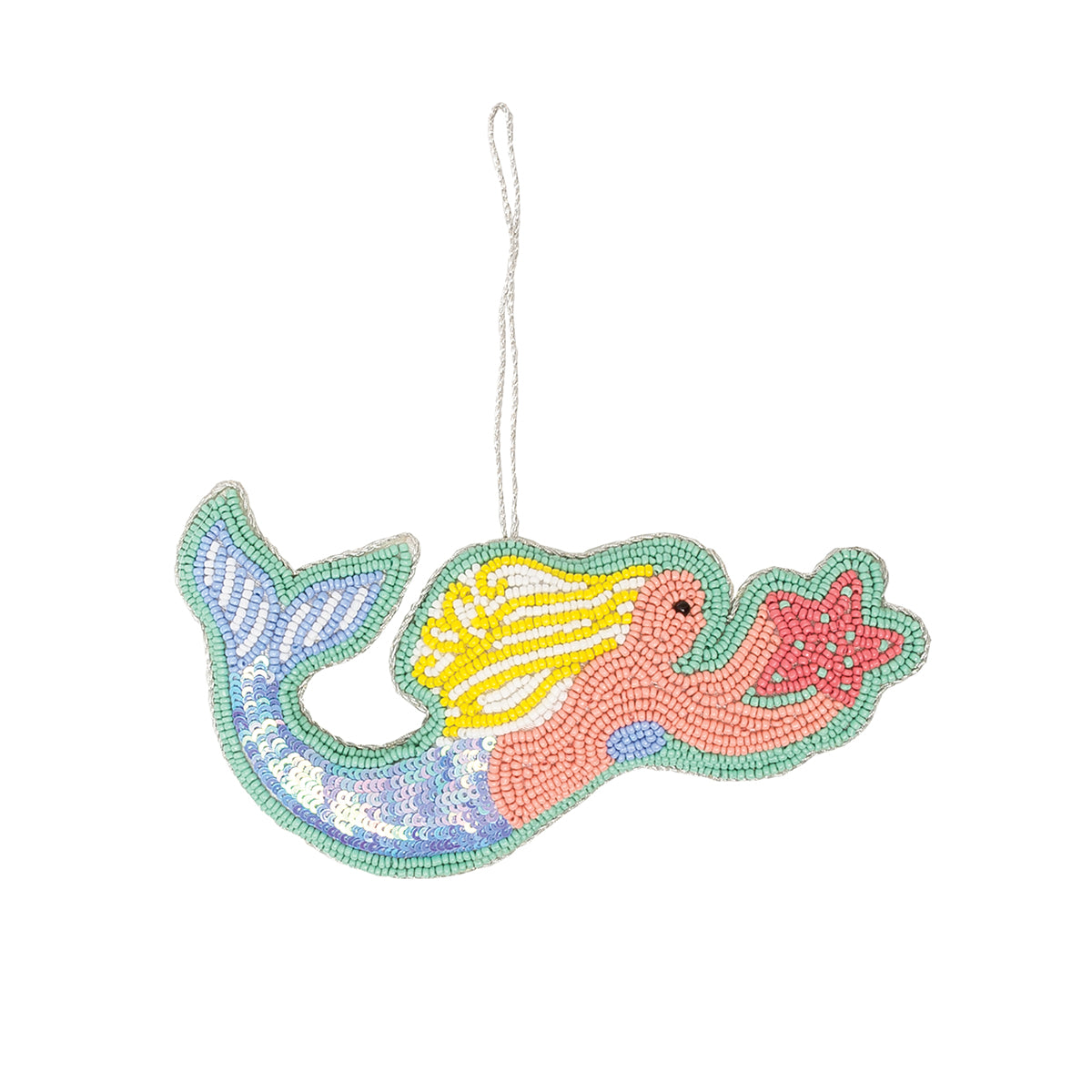 Mermaid Beaded Ornament