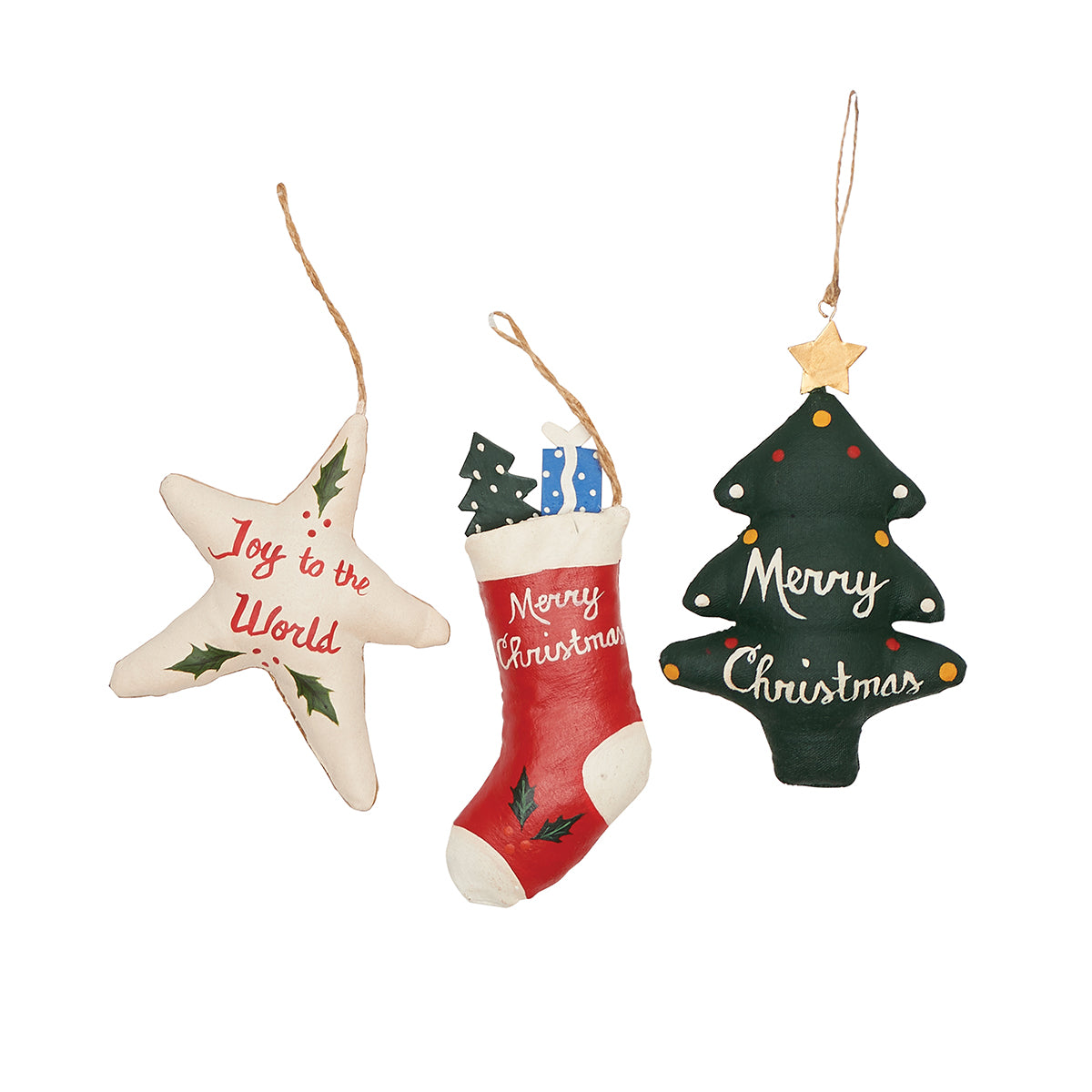 Clapsaddle Holiday Ornaments, Asst. of 3