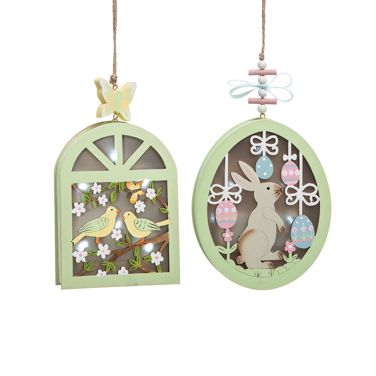 Easter Shadow Box LED Ornaments, Asst. of 2