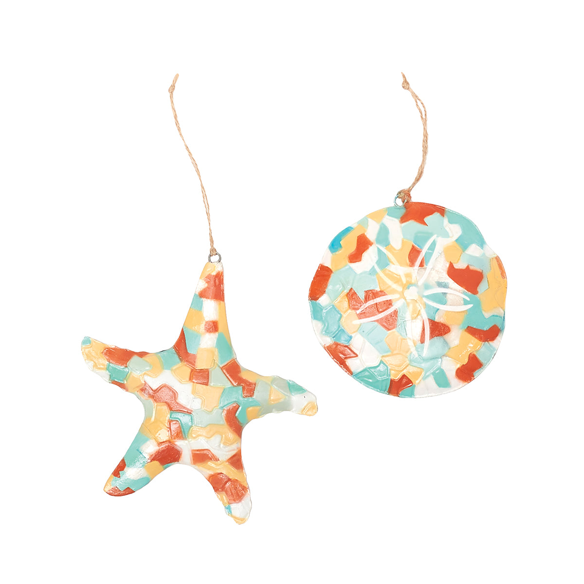 Calicos Shell Ornaments, Asst. of 2
