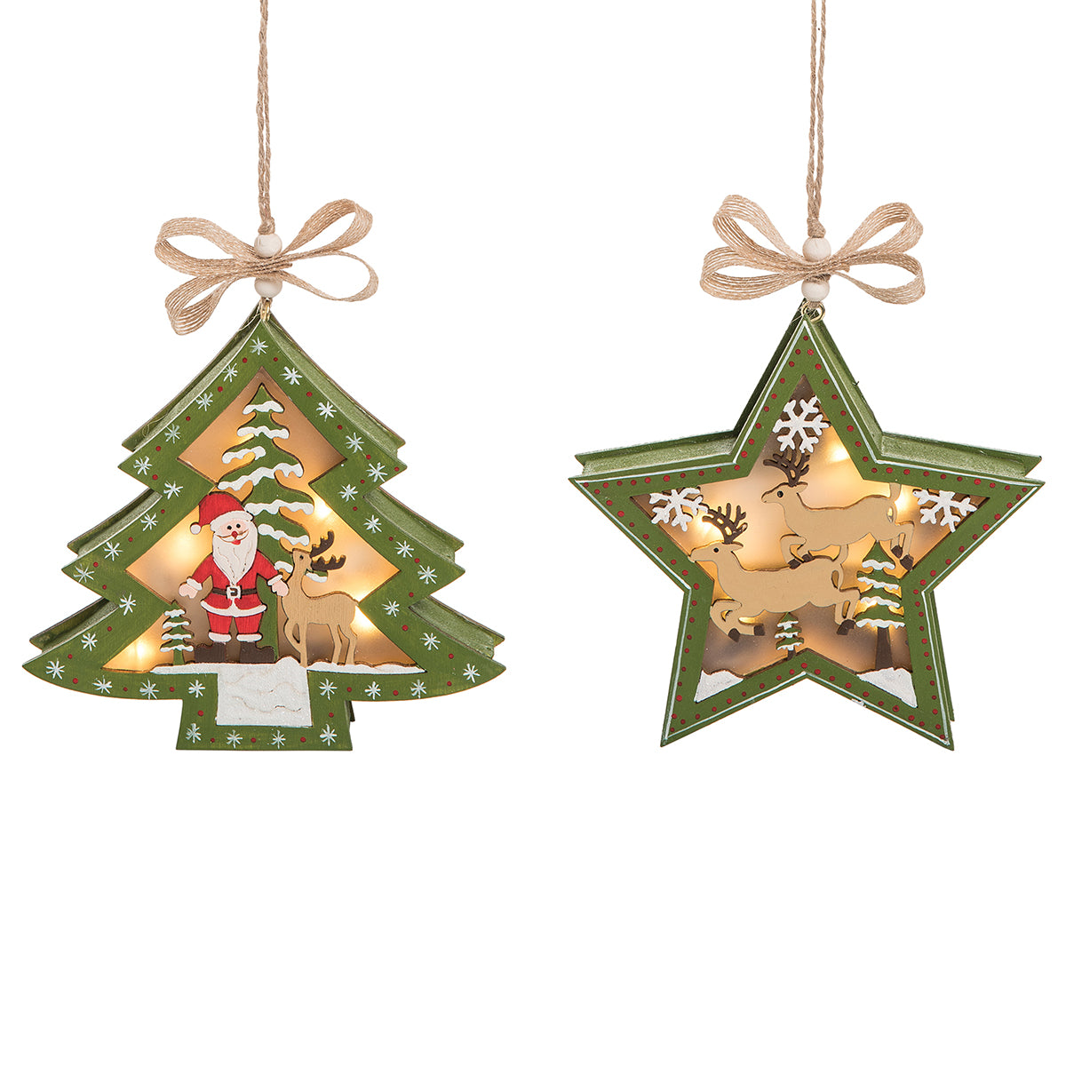 Stewart's Farm LED Ornaments, Asst. of 2