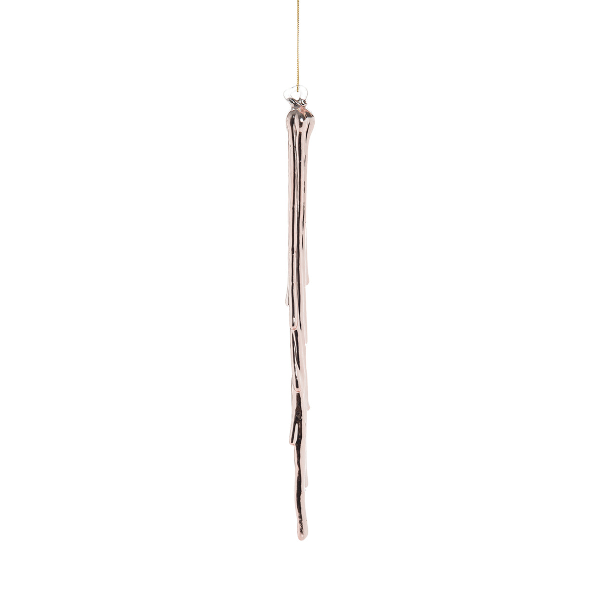 Rose Gold Icicle Ornament