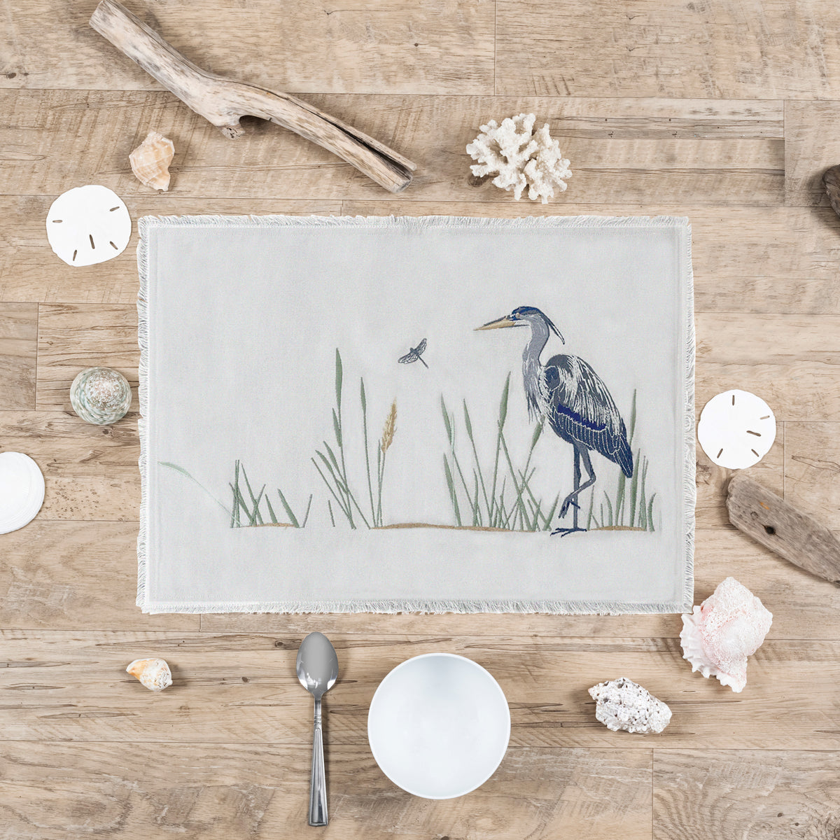 Heron Grey Table Linens