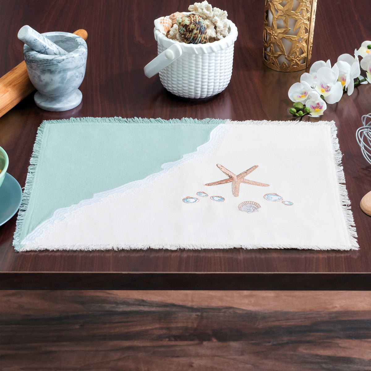 Sand & Shell Table Linens
