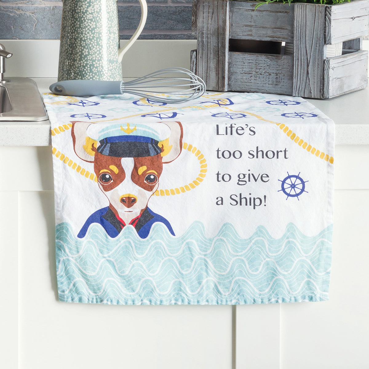 Nauti Dogs Chihuahua Captain Towel