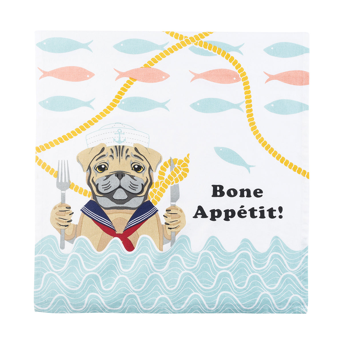 Nauti Dogs Pug Galley Chef Towel