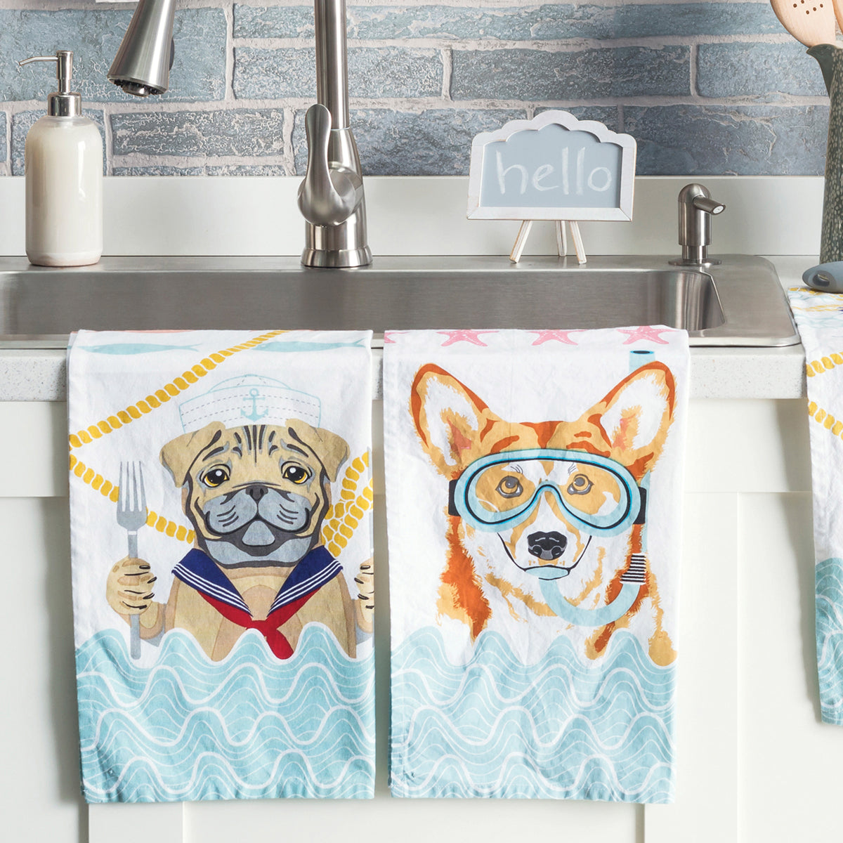 Nauti Dogs Pug Galley Chef Towel