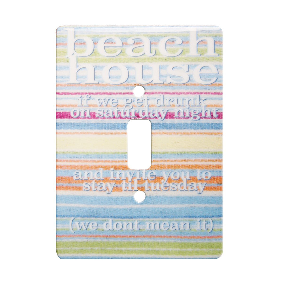 Beach House 1 Toggle Switch Plate