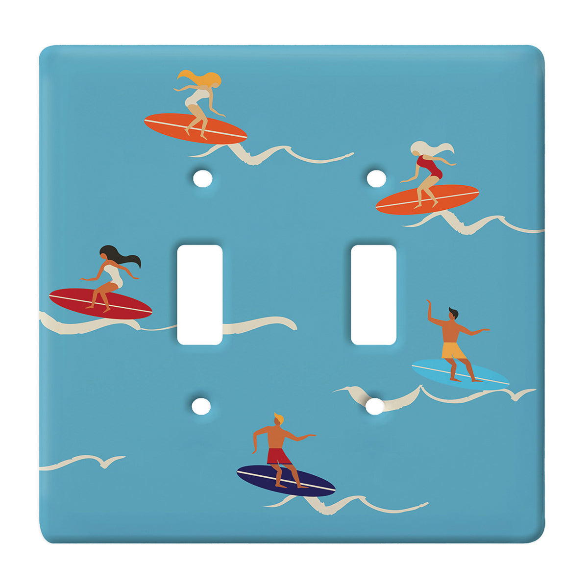 Hang Loose Surfer 2 Toggle Switch Plate