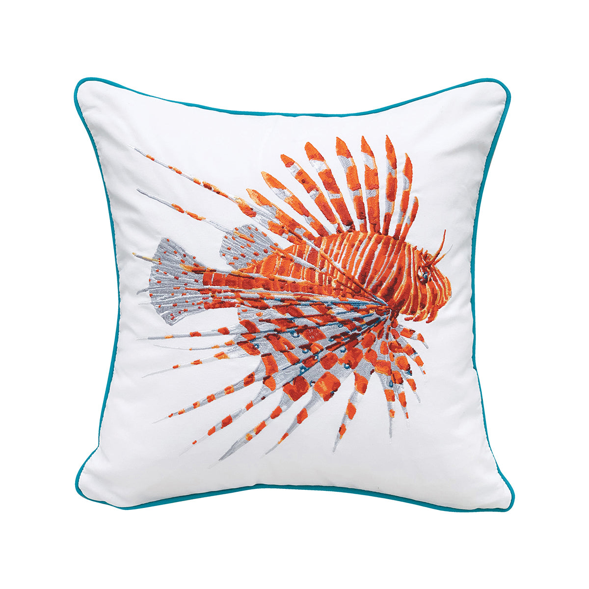 Tropical Punch Lionfish Indoor Outdoor Pillow