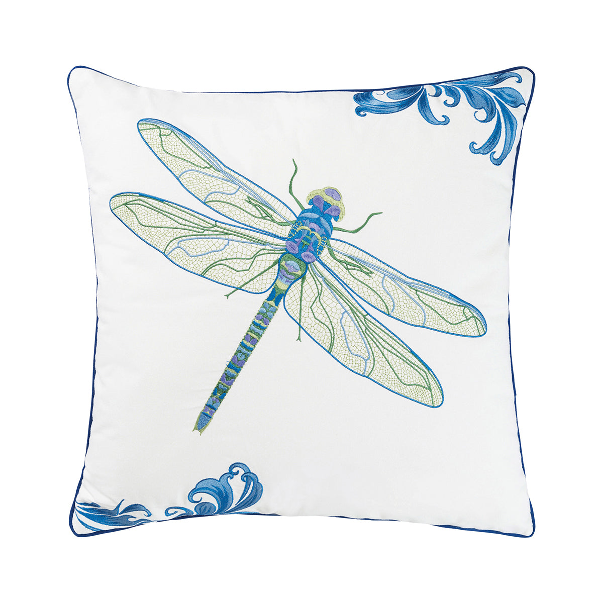 Blue Dragonfly Indoor Outdoor Pillow
