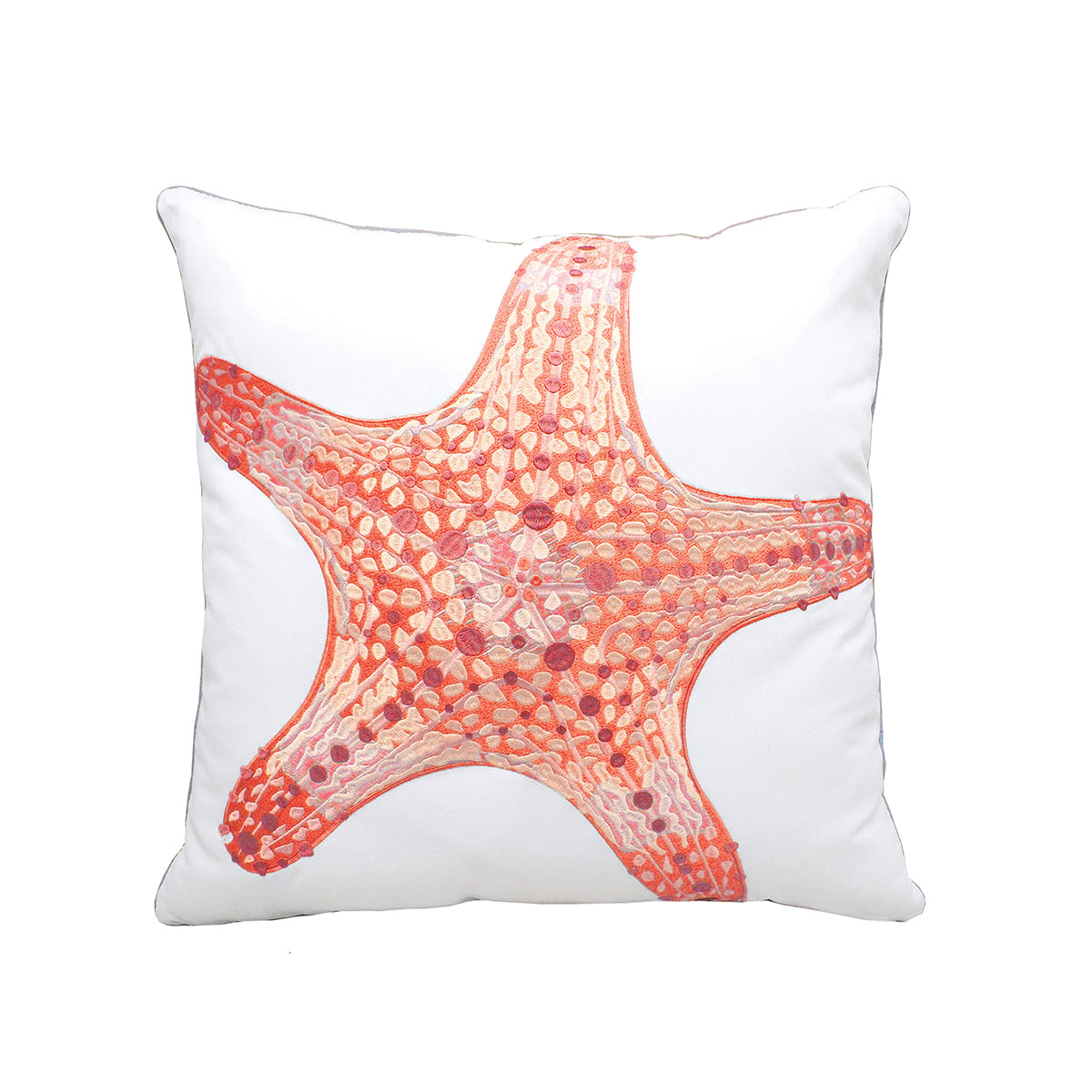 Coral Sea Star Indoor Outdoor Pillow