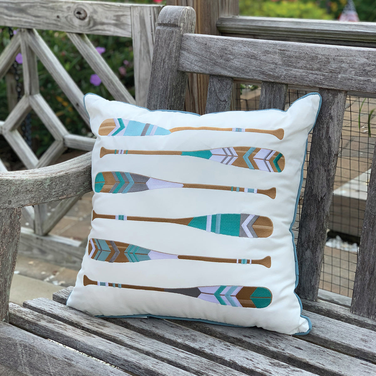 Lake Oars Indoor Outdoor Pillow