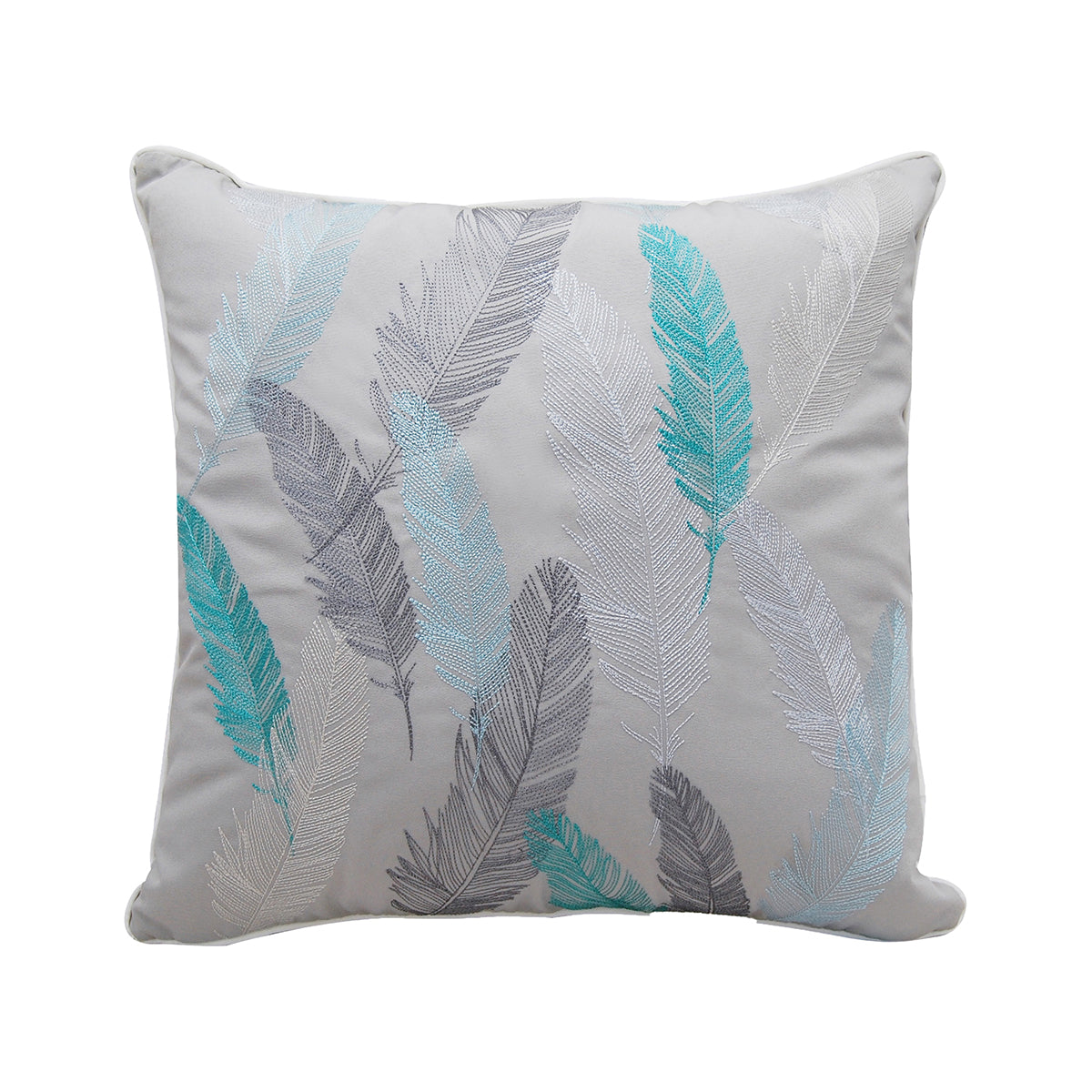 Lake Feather Pattern Indoor Outdoor Pillow