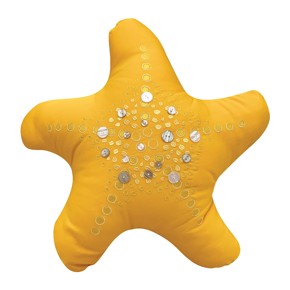 Sea Star Marigold Indoor Outdoor Shaped Pillow
