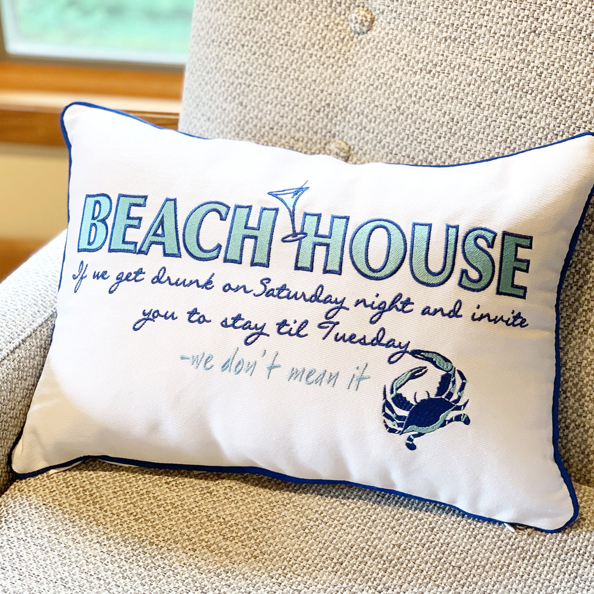 Beach House Inspiration Indoor Lumbar Pillow