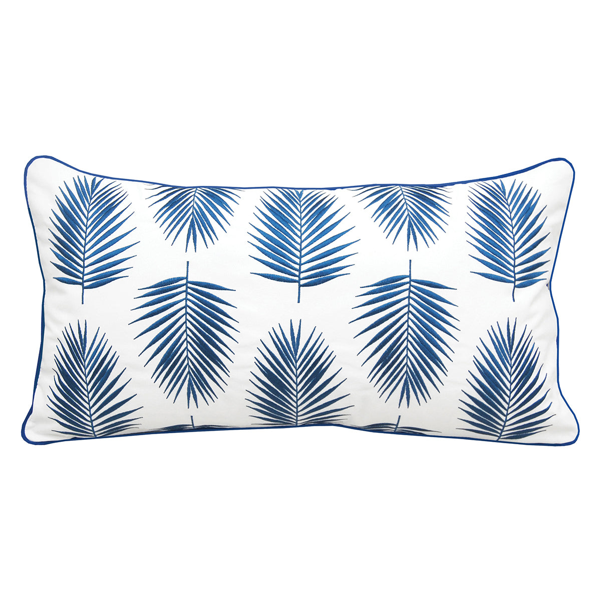 Palm Pattern Indoor Outdoor Lumbar Pillow
