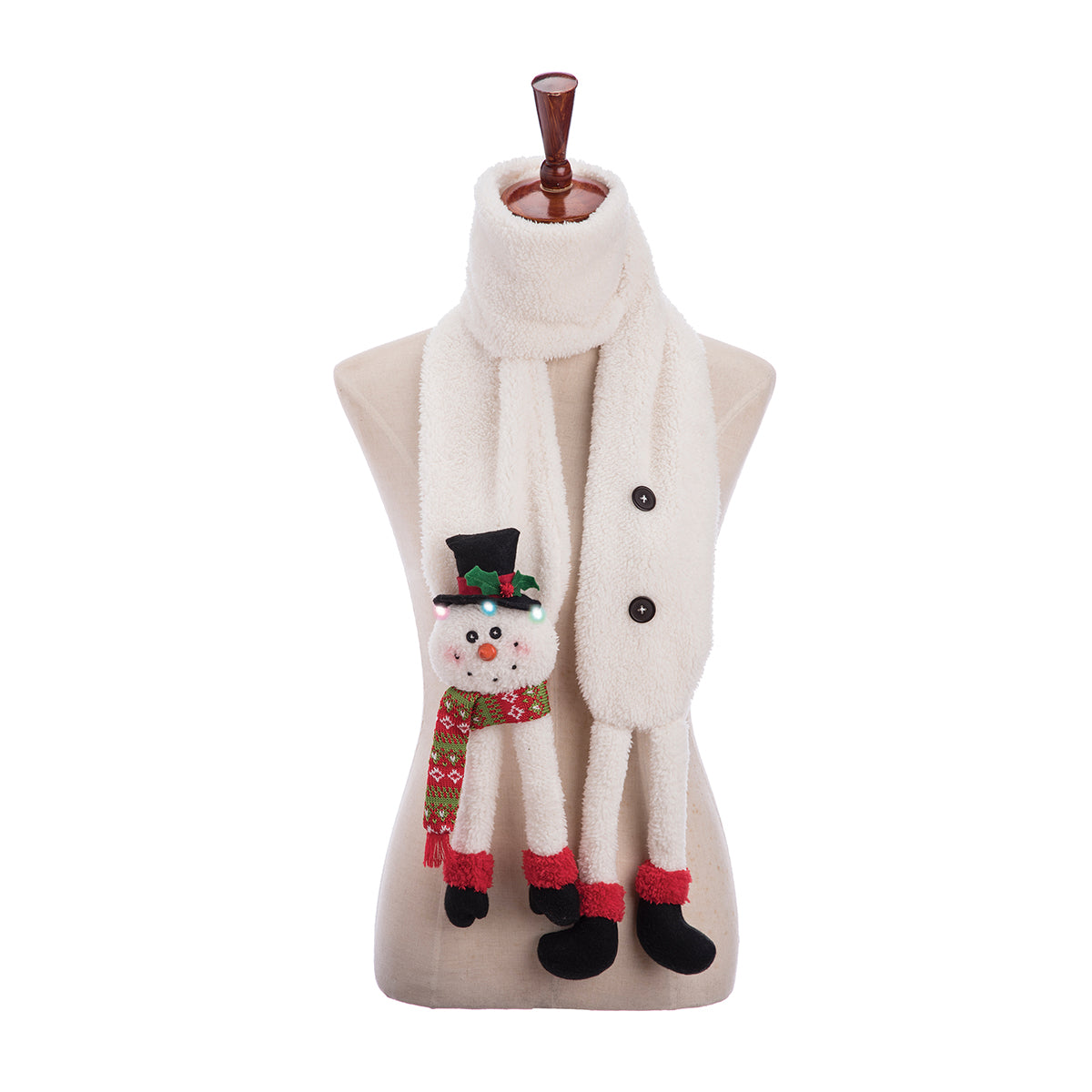 Snowman LED Scarf