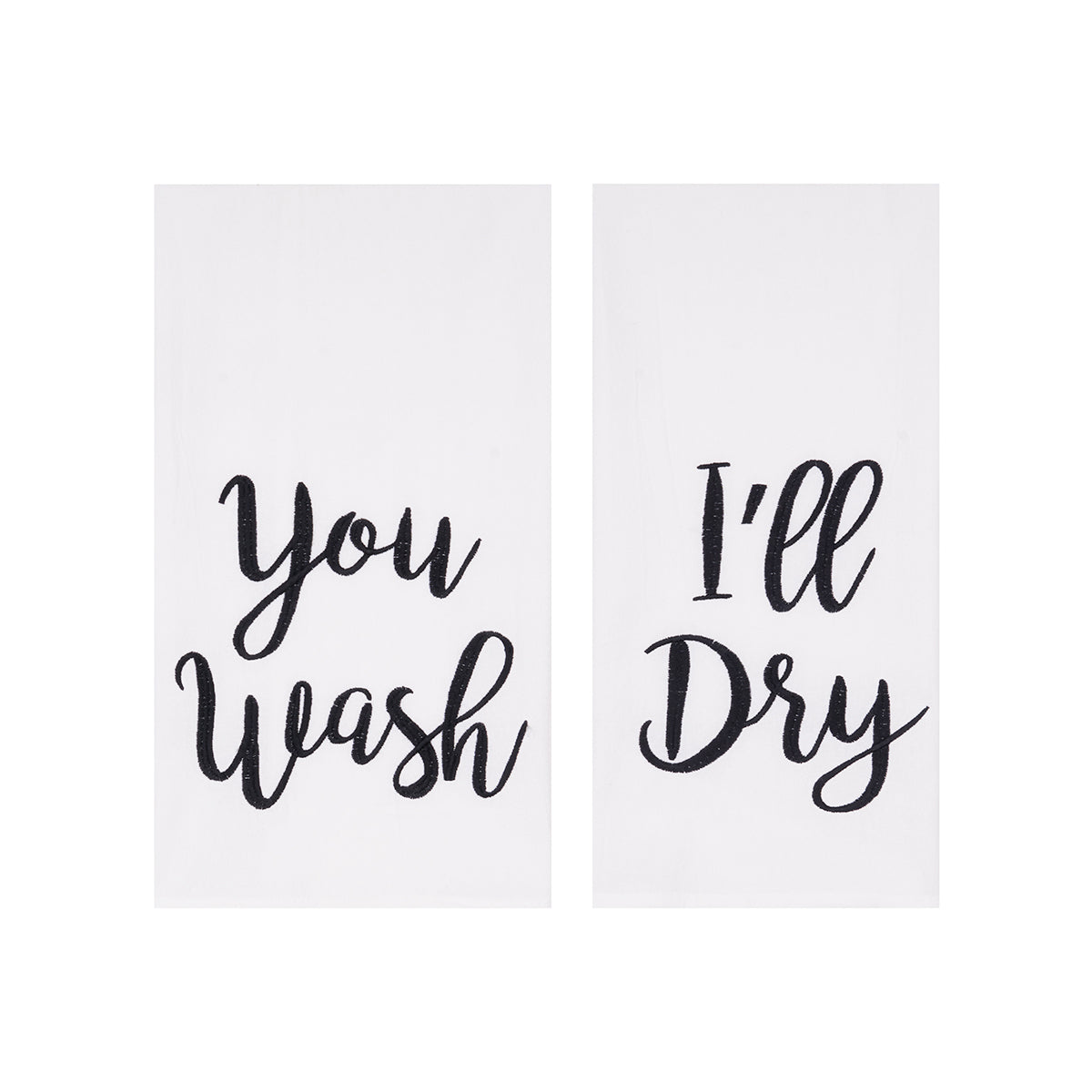 You Wash I'll Dry Kitchen Towel, Set of 2