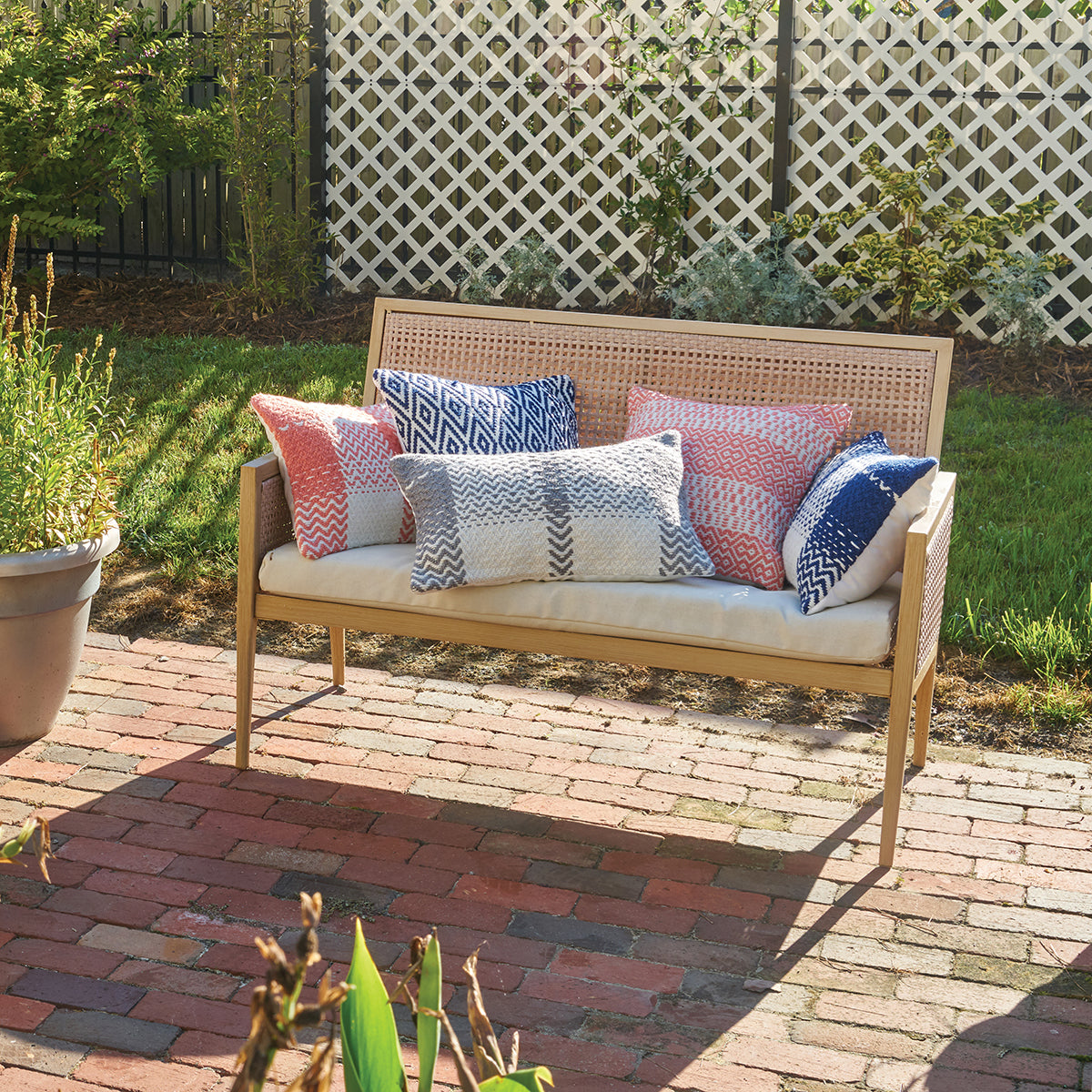 Sim Wave Outdoor Pillow