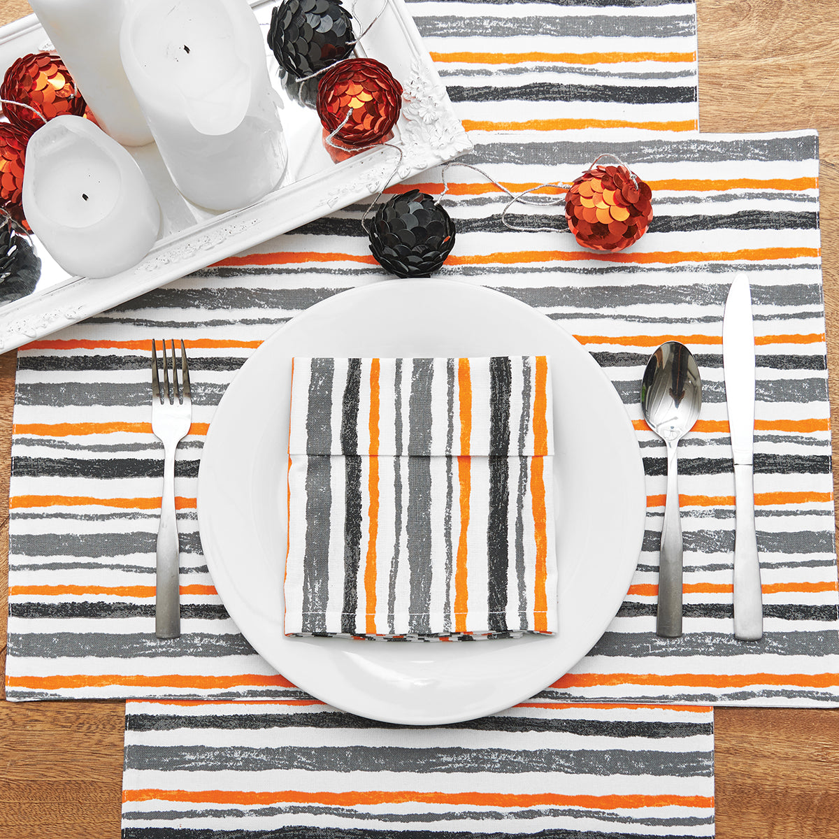 Spooky Stripe Table Linens