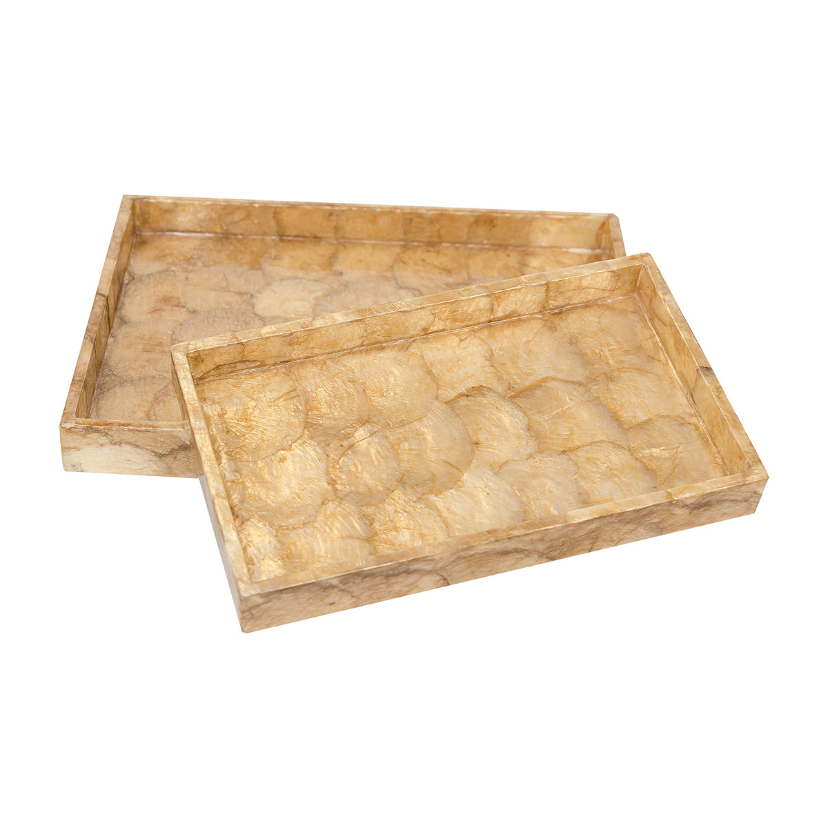 Marquesa Pearlized Tray, Set of  2