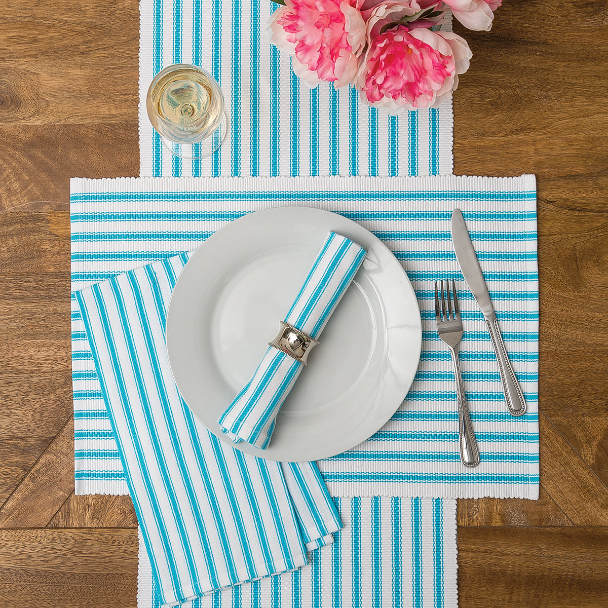 Ticking Stripe Table Linens