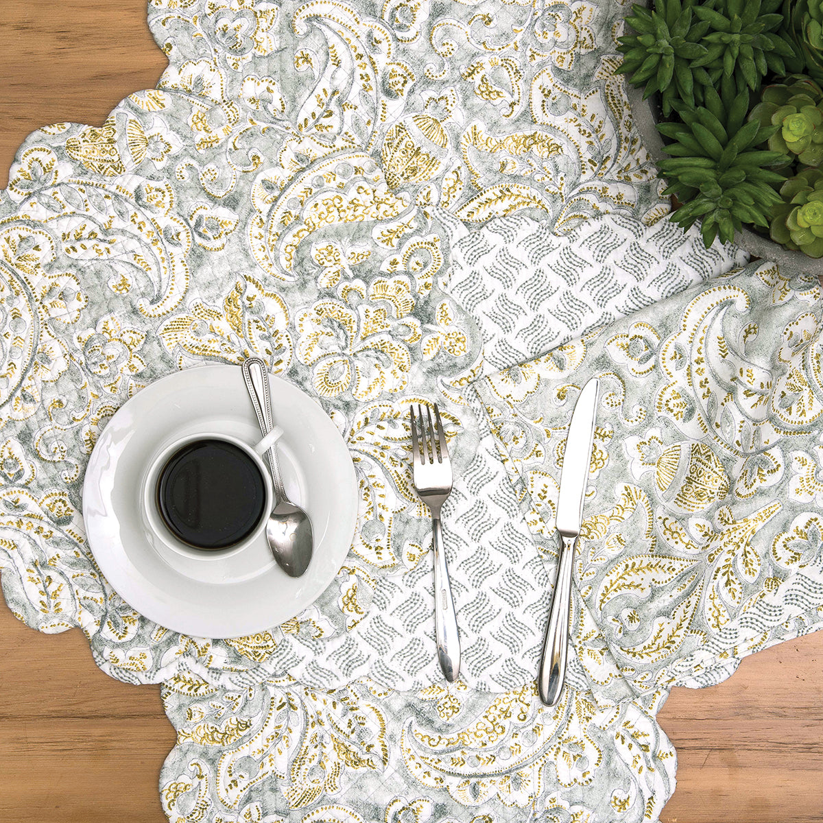 Volterra Damask Table Linens